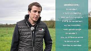 Améliorer la qualité des prairies permanentes par le sursemis, une expérimentation à Ferm’Inov